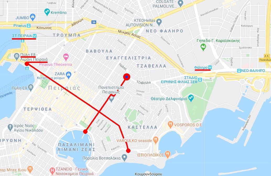 Apartment Center Piraeus Location Kastella Passalimani Port Luaran gambar